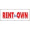 Signmission RENT TO OWN BANNER SIGN tv flat screen furniture appliances computers B-120 Rent To Own - alternate 1